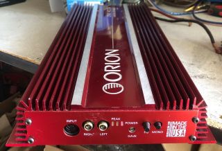 Old School Orion HCCA 250 2 Channel Amplifier,  RARE,  USA,  vintage,  cheater 2