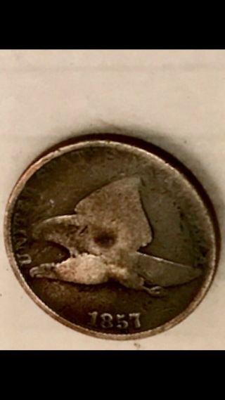 1857 Flying Eagle Cent Collectable Antique Pre Civil War One Cent Coin