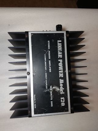 Linear Power 120 Vintage Old School Classic Rare Car Amp Amplifier 7