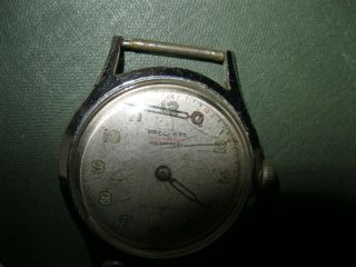 Vintage Precimax Wrist Watch Mens 17 Jewel Has Military Time