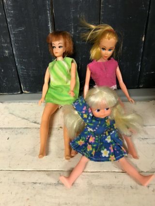 Vintage Peggy Doll And 2 Others,  Made In Hong Kong