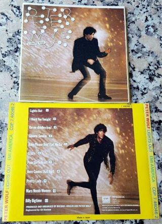 Peter Wolf Lights Out 1984 Rare Cd I Need You Tonight Made In Japan J.  Geils $$$
