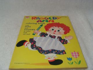 Raggedy Ann Coloring And Paper Doll Book 1650