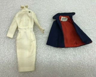 Vintage Barbie Doll Clothes Registered Nurse Dress & Cape No.  991