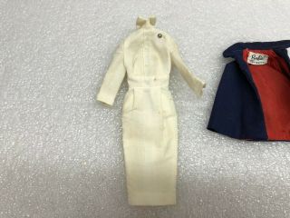 Vintage Barbie Doll Clothes Registered Nurse Dress & Cape No.  991 3