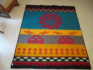 Pendleton Woolen Mills Beaver State Blanket,  Rare Native American Design