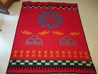 Pendleton Woolen Mills Beaver State Blanket,  Rare Native American Design 3