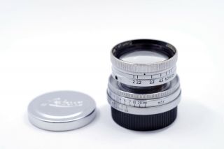 Exc,  Rare Early No Coating Leitz Leica Summitar 50mm/f2.  0 50/2 Lens Ltm/m39/l39