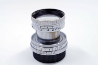 Exc,  Rare Early No Coating LEITZ Leica Summitar 50mm/F2.  0 50/2 Lens LTM/M39/L39 2