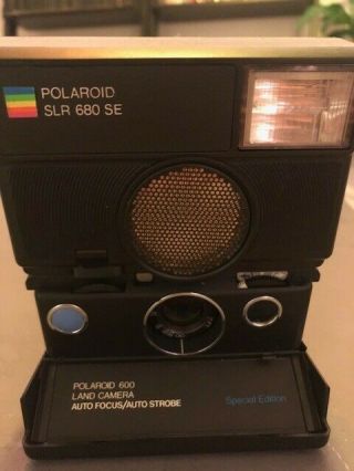 RARE Vintage Polaroid SLR 680 SE Special Edition Camera MSRP$650 2