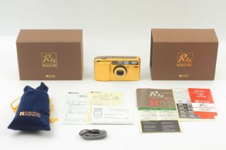 [Super Rare in BOX] Ricoh R1s Gold 35mm Film Camera From Japan 1123 2