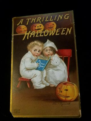 Vintage Antique Halloween Postcard From 1909