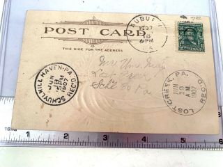 Vintage Antique Post Card.  1907.  President Garfield on front.  VGC 2