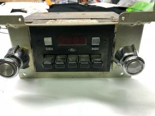 Rare 1973 - 1979 Ford Truck F - 250 Factory Digital Am Radio With Digital Clock Rare