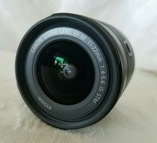 Canon EF - M 11 - 22mm f4 - 5.  6 IS STM Lens,  Plus Voya Filter Rarely 2