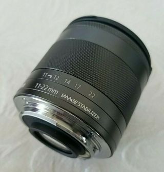 Canon EF - M 11 - 22mm f4 - 5.  6 IS STM Lens,  Plus Voya Filter Rarely 3