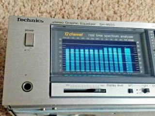 Technics Stereo Graphic Equalizer SH - 8055 24 Band Rare Made In Japan Silver Face 2