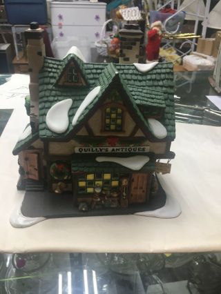 Dept 56 Dickens Heritage Village Quillys Antiques Shop 5848 Retired