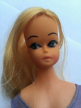 Vintage Barbie Clone Doll Made In Hong Kong Cute Blonde With Swimsuit