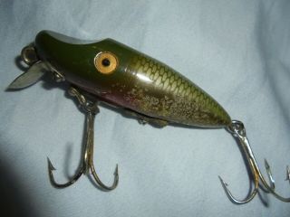 Vintage Fishing Lure Lucky Strike Submarine Small Size Flash / Pearl Chip