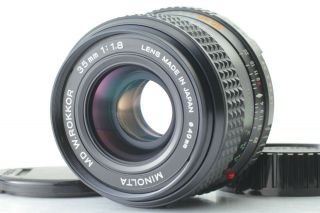 Rare [mint] Minolta Md W.  Rokkor 35mm F/1.  8 Wide Angel Lens From Japan A056