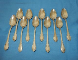 Rogers International Silver Silverplate 1948 Remembrance Teaspoons Spoons - 10