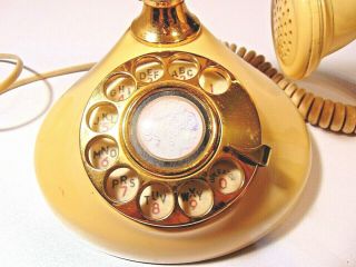 antique rotary phone cream color model sweet talk 2