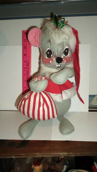 Vintage (c1971) Annalee Mobilee Christmas Mouse