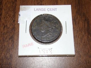 An Awesome Antique Large Cent - 1818 Large Cent Coin - Matron Head - 1818 Cent