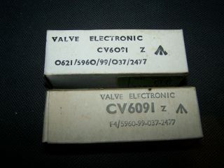 A2900 / Cv6091 / 12at7 Gec Made In England,  Very Rare Tube,  Nos