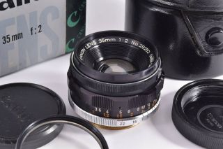 CANON 35mm/F2 Leica 39mm LMT screw mount Rare 29252 2