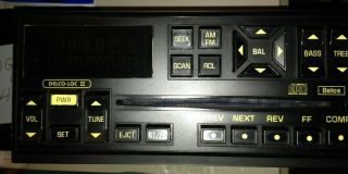 Rare 1990 - 1992 Camaro Gm Delco Cd Player With Yellow Font