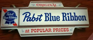 Vintage Pabst Blue Ribbon Lighted Beer Sign.  Extremely Rare