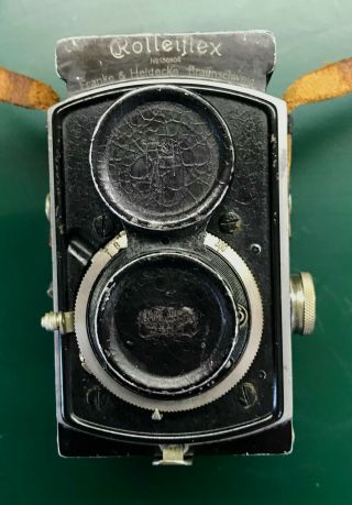 Rolleiflex baby 4x4,  rare first model 4RF - 410 with carrying case, 3