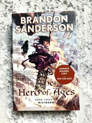 The Hero Of Ages By Brandon Sanderson Arc/uncorrected Proof Rare