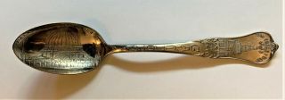 Antique 1915 San Francisco Souvenir Silver Spoon 4½” Tower Of Jewels Horticultur
