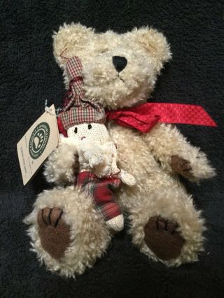 Vintage Boyd’s Bear Turner With Kris 9” Collector Bear Set With Tag