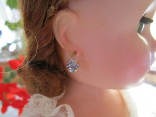 Madame Alexander Cissy Or Elise Vintage Rhinestone Earrings High Sparkle