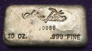 Vintage Silvertowne 10 Oz Loaf = Rare Early Serial 66 = Hand Pour.  999 Silver