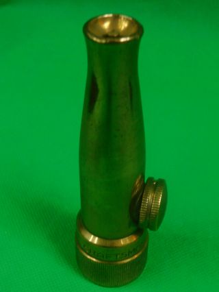 Vintage Antique Brass Water Hose Nozzle Marked Made In U.  S.  A.  Craftmans