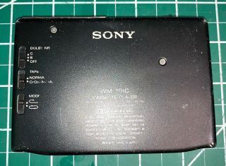 Sony Stereo Cassette Walkman Player WM - 701c Dobly B and C Black Japan RARE 2