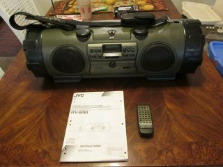 Jvc Rv - B90ag Cd/radio/cassette Boombox - Rare