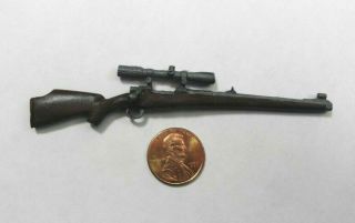 1:12 Scale Solid Cast Metal Long Rifle Deer Gun Hand Painted Highly Detailed