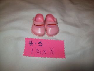 Vintage Pink Cinderella Size 01 Shoes For Small To Medium Dolls H - 5