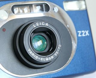 RARE BLUE LEICA Z2X Z 2X 35mm VARIO ELMAR 35 - 70 Point & Shoot Film Camera BOXED 3