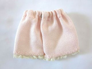 Vintage Barbie Pink Shorts with White Lace Trim 1960s 2