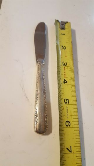 1 Gorham " Camellia " Sterling Silver Handle Butter Spreader 6 1/4 " Knife