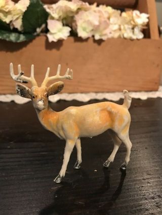 Vintage Miniature Dollhouse Accessories White Tail Deer Buck