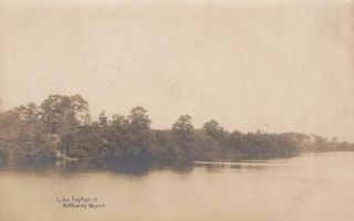 Antique Real Photo Postcard C1908 Lake Popoletic Medway,  Ma Mass.  19215