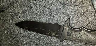 Gerber Lhr Rare Larsen Harsey Reeve Fixed Blade Knife W/ Sheath Black 000183